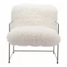 Pelut Accent Chair White - Front - Pelut Accent Chair White - Front