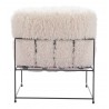 Pelut Accent Chair White - Back