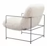 Pelut Accent Chair White - Back Left - Pelut Accent Chair White - Back Left
