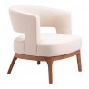 Penryn Accent Chair in Beige - Angled 2