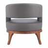 Penryn Accent Chair in Slate Gray - Back