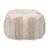 Peru Ottoman in Beige- Front view 3