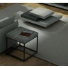 TemaHome Petra End Table in Concrete Look & Black - Lifestyle 3