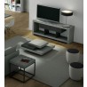 TemaHome Petra End Table in Concrete Look & Black - Lifestyle 4