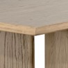 Sunpan Giulietta Dining Table Rectangular 90.5'' in Weathered Oak - Closeup Top Angle