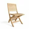 Anderson Teak 47" Round Butterfly Folding Table and Andrew Folding Chair chair 1 - Anderson Teak 47" Round Butterfly Folding Table and Andrew Folding Chair chair 1