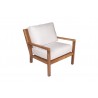Coastal Wooden Club Chair - Natural