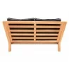 Royal Teak Coastal Loveseat - Navy Cushion - Back - Royal Teak Coastal Loveseat - Navy Cushion - Back