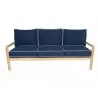 Royal Teak Coastal Wooden Sofa 3-Seater - Navy - Royal Teak Coastal Wooden Sofa 3-Seater - Navy