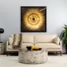 Sunpan Diaz Coffee Table in Marble-Look Antique Brass - Lifestyle - Sunpan Diaz Coffee Table in Marble-Look Antique Brass - Lifestyle