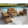 Anderson Teak Capistrano 5-Piece Deep Seating Loveseat Collection 1 - Anderson Teak Capistrano 5-Piece Deep Seating Loveseat Collection 1