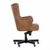 Sunpan Hubert Office Chair - Tobacco Tan - Side Angle - Sunpan Hubert Office Chair - Tobacco Tan - Side Angle