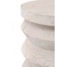 Essentials For Living Pier Accent Table in White Wash Pine - Edge Close-up