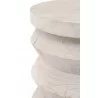 Essentials For Living Pier Accent Table in White Wash Pine - Edge Close-up - Essentials For Living Pier Accent Table in White Wash Pine - Edge Close-up