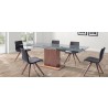 Whiteline Modern Living Pilastro Extendable Dining Table