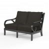 Monterey Loveseat in Monterey Loveseat in Spectrum Carbon w/ Self Welt - Front Side Angle