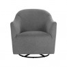 Sunpan Silvana Glider Lounge Chair - Belfast Koala Grey - Front Angle