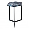 Moe's Home Collection Hexagon Agate Accent Table - Side Angle