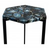Moe's Home Collection Hexagon Agate Accent Table - Closeup Top Angle
