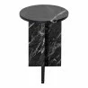 Moe's Home Collection Grace Accent Table in Black Marble - Angle - Moe's Home Collection Grace Accent Table in Black Marble - Angle