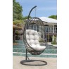 Panama Jack Outdoor Graphite 2-Piece Hanging Chair with Cushion Outdoor View