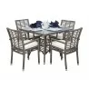 Panama Jack Outdoor Graphite Stackable Arm Chair - Panama Jack Outdoor Graphite Stackable Arm Chair