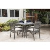 Panama Jack Outdoor Graphite Stackable Arm Chair