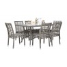 Panama Jack Outdoor Graphite 7-Piece Side chair Dining Set with Cushions
