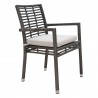 Panama Jack Outdoor Graphite Stackable Arm Chair- Standard