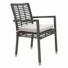 Panama Jack Outdoor Graphite Stackable Arm Chair- Standard - Panama Jack Outdoor Graphite Stackable Arm Chair- Standard