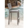 Panama Jack Outdoor Graphite Stackable Barstool 