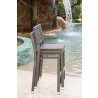 Panama Jack Outdoor Graphite Stackable Barstool