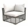 Panama Jack Outdoor Graphite Modular Corner Unit with Cushions - Panama Jack Outdoor Graphite Modular Corner Unit with Cushions