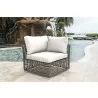 Panama Jack Outdoor Graphite Modular Corner Unit with Cushions - Panama Jack Outdoor Graphite Modular Corner Unit with Cushions