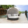 Panama Jack Outdoor Graphite Canopy Daybed with Cushions Outdoor