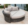 Panama Jack Outdoor Graphite Canopy Daybed with Cushions 