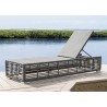 Panama Jack Outdoor Graphite Chaise Lounge W/Wheels Outdoor View