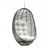 Panama Jack Outdoor Graphite Woven Hanging Chair with Cushion - Panama Jack Outdoor Graphite Woven Hanging Chair with Cushion