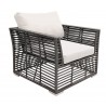 Panama Jack Outdoor Graphite Lounge chair with Cushions