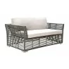 Panama Jack Outdoor Graphite Loveseat with Cushions - Panama Jack Outdoor Graphite Loveseat with Cushions