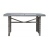 Panama Jack Outdoor Graphite Rectangular High Coffee Table W/Frost Glass