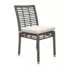 Panama Jack Outdoor Graphite Stackable Side Chair 002 - Panama Jack Outdoor Graphite Stackable Side Chair 002