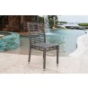 Panama Jack Outdoor Graphite Stackable Side Chair