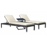 Panama Jack Outdoor Onyx 3-Piece Chaise Lounge Set With Cushions