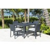 Panama Jack Outdoor Onyx 5-Piece Dining Set with Cushions 001