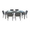 Panama Jack Outdoor Onyx 7-Piece Dining Set with Cushions