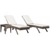 Panama Jack Outdoor Oasis 3-Piece Chaise Lounge