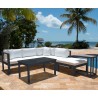 Panama Jack Outdoor Sandcastle Grey 5-Piece Sectional Set