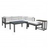Panama Jack Outdoor Sandcastle Grey 5-Piece Sectional Set 004