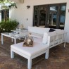 Panama Jack Outdoor Sandcastle White 5-Piece Sectional Set 001